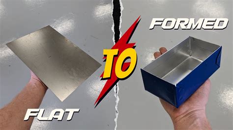 how to cut sheet metal box|sheet metal box steps.